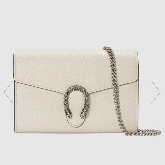 Gucci Handbags - Gucci DIONYSUS MINI LEATHER CHAIN WALLET White, $1800